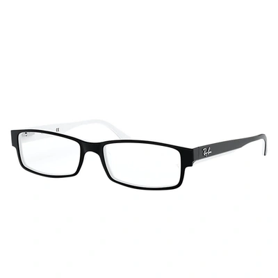 Ray Ban Rb5114 Eyeglasses Black Frame Clear Lenses 54-16