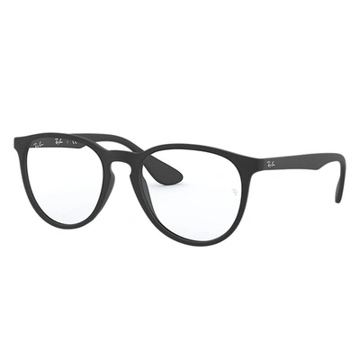 Ray Ban Erika Optics Eyeglasses Black Frame Clear Lenses Polarized 51-18