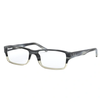 Ray Ban Rb5169 Eyeglasses Grey Frame Clear Lenses Polarized 52-16