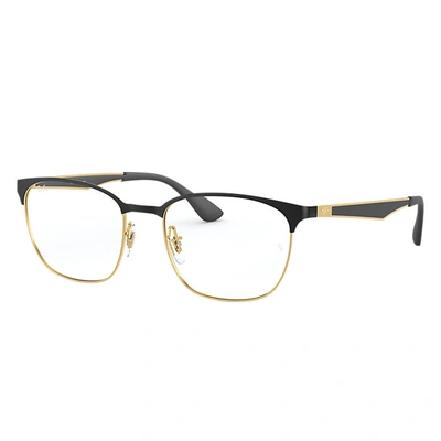 Ray Ban Rb6356 Eyeglasses Gold Frame Clear Lenses Polarized 52-18