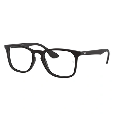 Ray Ban Rb7074 Eyeglasses Black Frame Clear Lenses Polarized 50-18