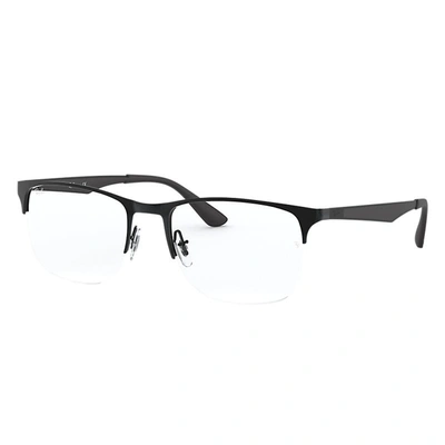 Ray Ban Rb6362 Optics Eyeglasses Black Frame Clear Lenses Polarized 55-19