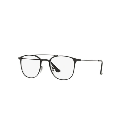 Ray Ban Rb6377 Eyeglasses Black Frame Clear Lenses Polarized 48-21