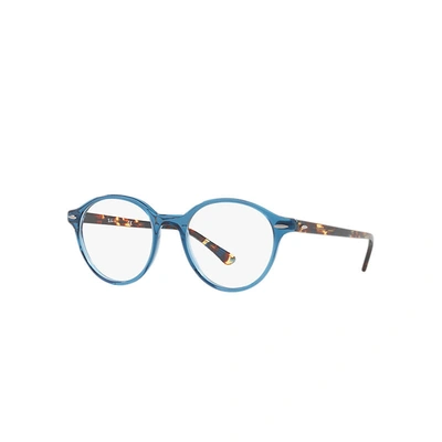 Ray Ban Dean Optics Eyeglasses Blue Frame Clear Lenses Polarized 48-19