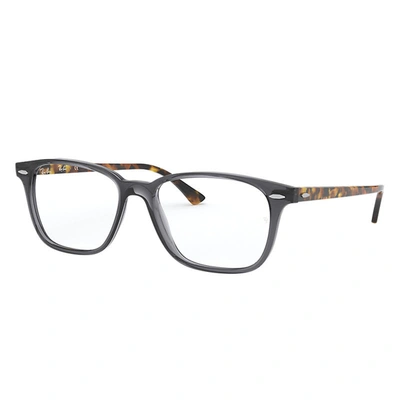 Ray Ban Rb7119 Eyeglasses Grey Frame Clear Lenses Polarized 55-17