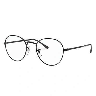 Ray Ban Round Metal Optics Ii Eyeglasses Black Frame Clear Lenses 51-20