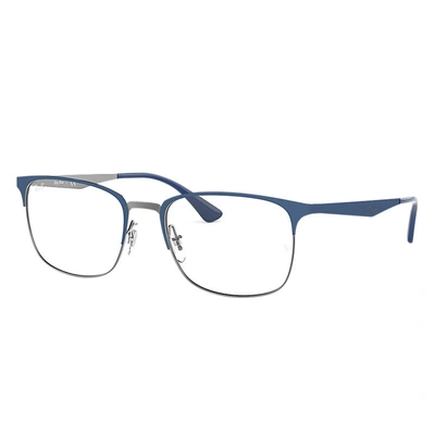 Ray Ban Rb6421 Eyeglasses Blue Frame Clear Lenses Polarized 54-18
