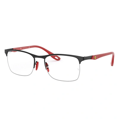Ray Ban Rb8416m Scuderia Ferrari Collection Eyeglasses Rubber Red Frame Clear Lenses 54-18