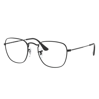 Ray Ban Frank Optics Eyeglasses Shiny Black Frame Clear Lenses Polarized 51-20