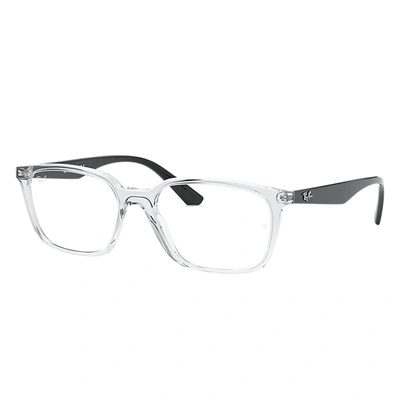 Ray Ban Rb7047 Eyeglasses Black Frame Clear Lenses Polarized 54-17