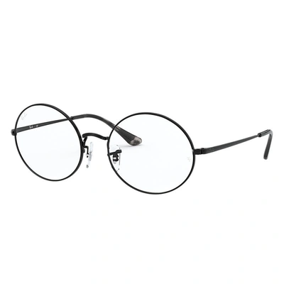 Ray Ban Rb1970v Oval Eyeglasses Black Frame Clear Lenses 51-19