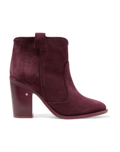 Laurence Dacade Ankle Boots In Deep Purple