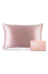 Slip King Pure Silk Pillowcase In Pink