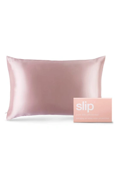 Slip Silk Pillowcase King (various Colours) In Pink