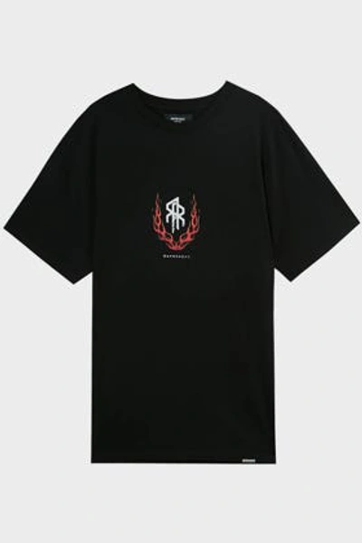 Represent Cotton Logo Print Short Sleeve T-shirt In Black