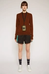 Acne Studios Crewneck Wool Sweater Dark Brown