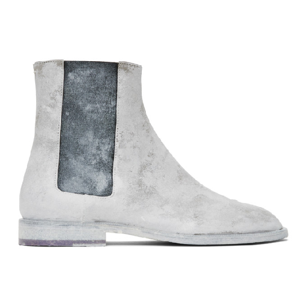 maison margiela painted boots