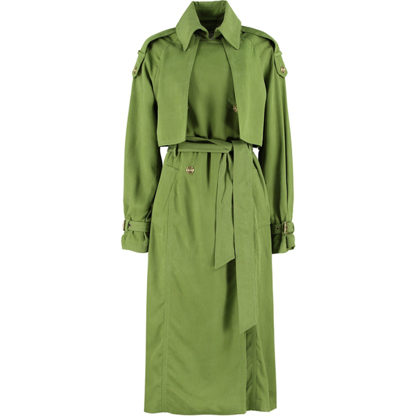 michael michael kors draped trench coat