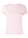 Helmut Lang Logo Embroidered T-shirt In Light Rose