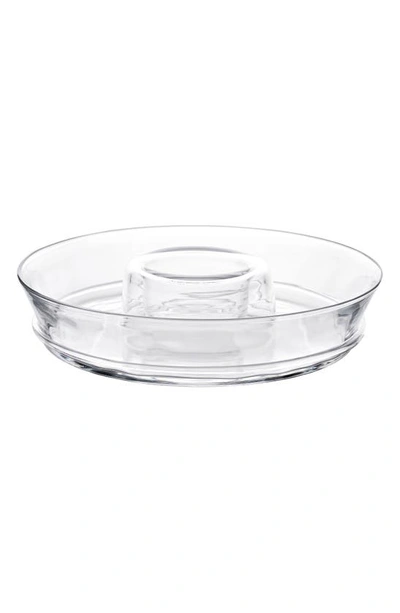 Juliska Carine Chip & Dip Serving Bowl In Clear