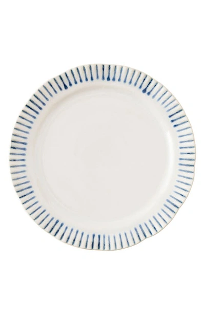 Juliska Sitio Stripe Stoneware Salad Plate In Indigo