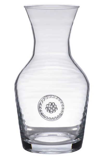 Juliska Berry & Thread Glassware Wine Carafe In Clear