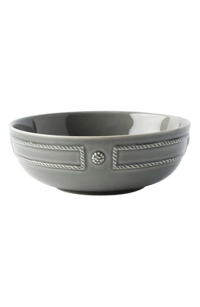 Juliska Berry & Thread French Panel Serving Bowl In Stone Grey