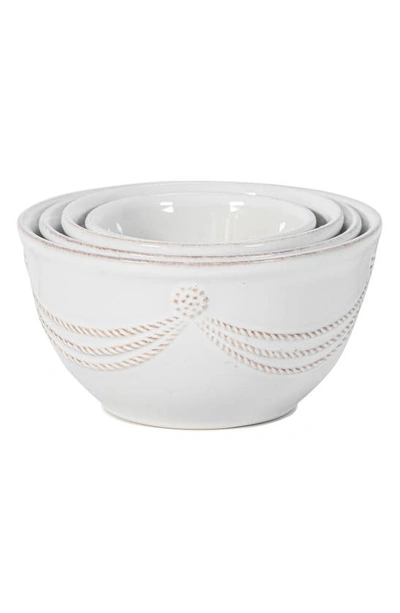 Juliska Berry & Thread Nesting Prep Bowl Set/4 - Whitewash