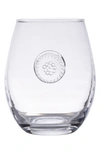 Juliska Berry & Thread Glassware Stemless White Wine Glass In Clear