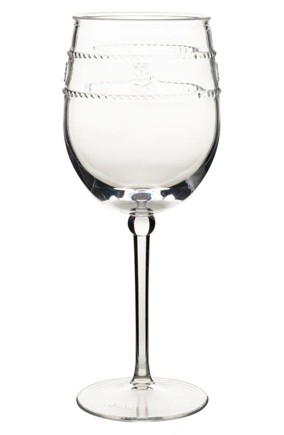 Juliska Isabella Acrylic Wine Glass In Clear