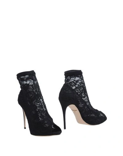 Dolce & Gabbana Ankle Boot In Black