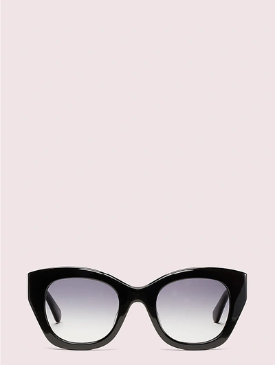 Kate Spade Jalena Sunglasses In Black/purple