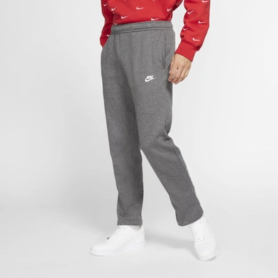 Nike Men's Club Fleece Closed Bottom Pants In Grey