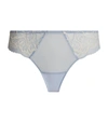 Simone Perele Women's Promesse Tanga Lace Panties In Powder Blue