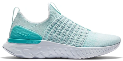 Pre-owned Nike React Phantom Run Flyknit 2 Teal Tint (women's) In Teal Tint/aurora-white