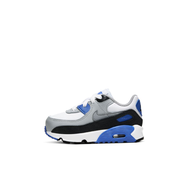 Nike Air Max 90 Ltr Baby Toddler Shoe White In White Light Smoke Grey Hyper Royal Particle Grey Modesens