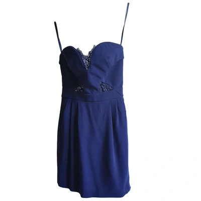 Pre-owned The Kooples Mini Dress In Blue