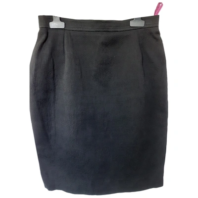 Pre-owned Christian Lacroix Mini Skirt In Black