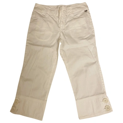 Pre-owned Burberry Short Trousers In White