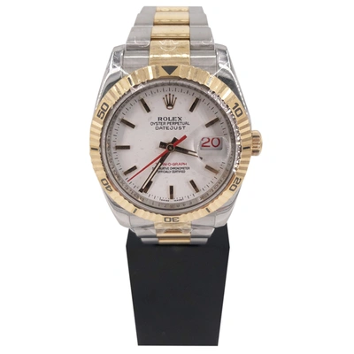 Pre-owned Rolex Datejust 36mm Watch In Multicolour