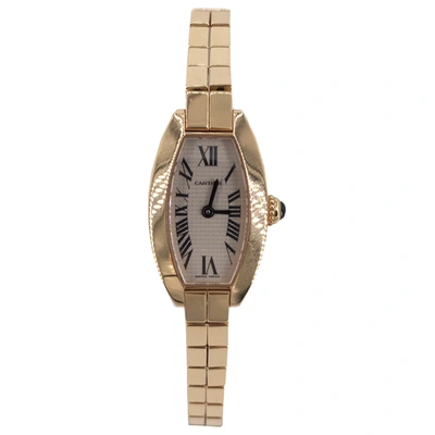 Pre-owned Cartier Lanières Yellow Gold Watch