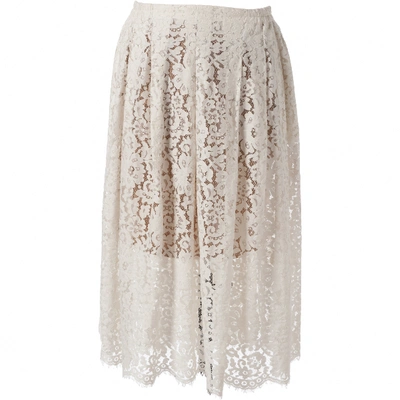 Pre-owned Roseanna White Cotton Skirt