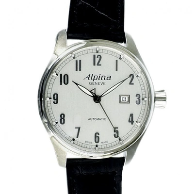Pre-owned Alpina Silver Steel Watch