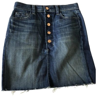 Pre-owned J Brand Mid-length Skirt In Blue