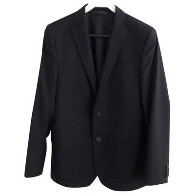 Pre-owned J. Lindeberg Wool Suit In Black