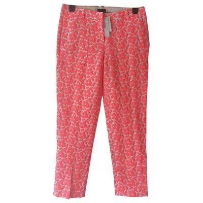 Pre-owned Jcrew Slim Trousers In Pink