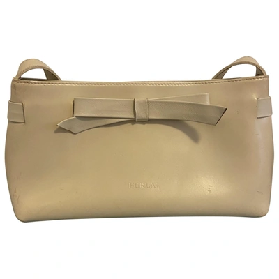 Pre-owned Furla Leather Bag In White
