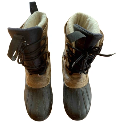 Pre-owned Napapijri Leather Boots In Multicolour