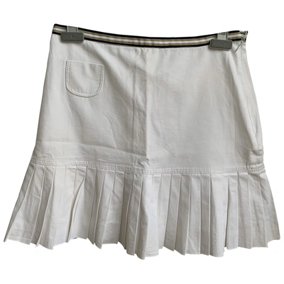 Pre-owned Paule Ka Mini Skirt In White