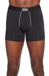 Saxx Vibe Performance Boxer Briefs In Black